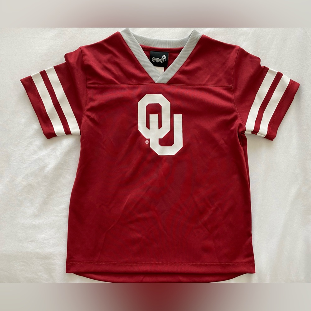 (KIDS) NWOT Oklahoma Sooners Jersey shirt. Size 7